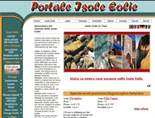 Tablet Screenshot of portaleisoleeolie.it